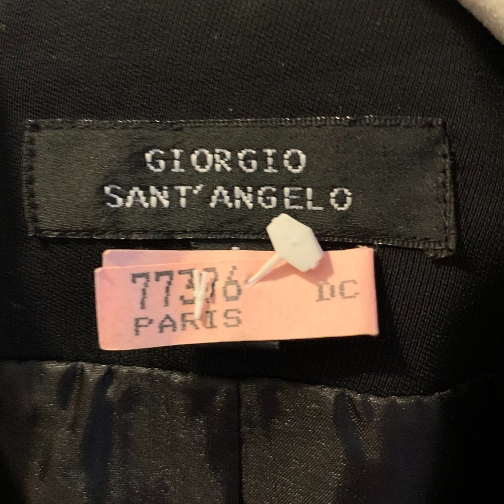 Giorgio Sant Angelo Black Dress Blazer size 6